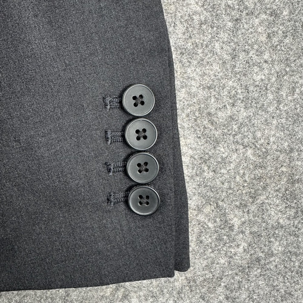 Ministry Of Supply Blazer Mens 36 (Fits 34) Gray Stretch Two Button Work - Picture 3 of 16